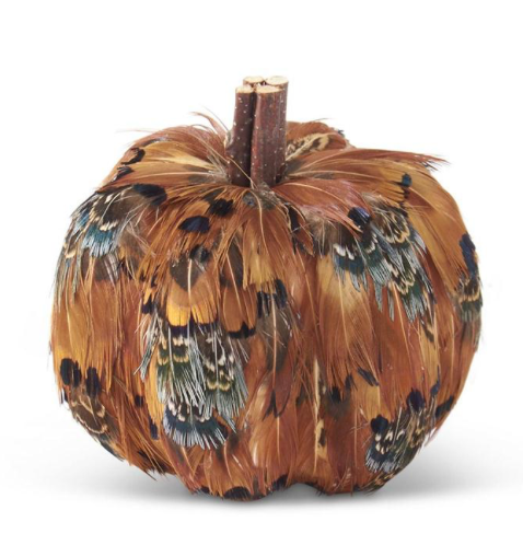 5.5" Feather Pumpkin