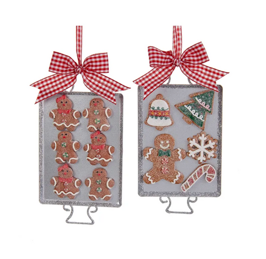 6" Gingerbread Cookie Sheet Ornament