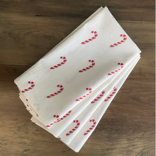 Candy Cane Napkin, Set of 4