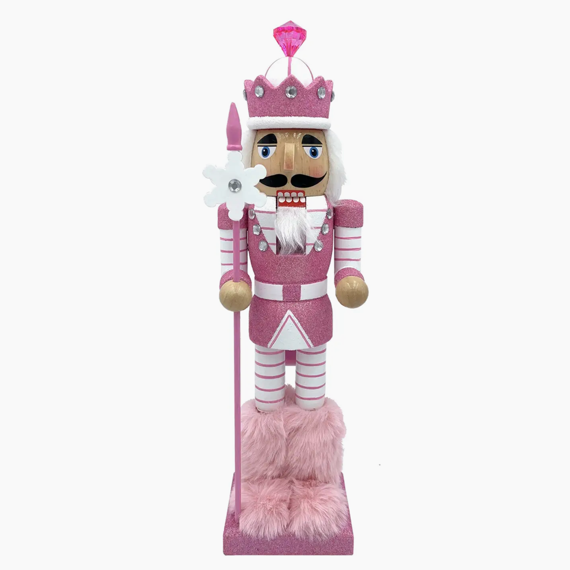 Pink Snowflake Nutcracker