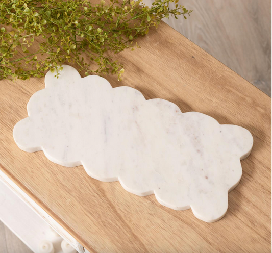 Scalloped Edge Marble Cutting Board