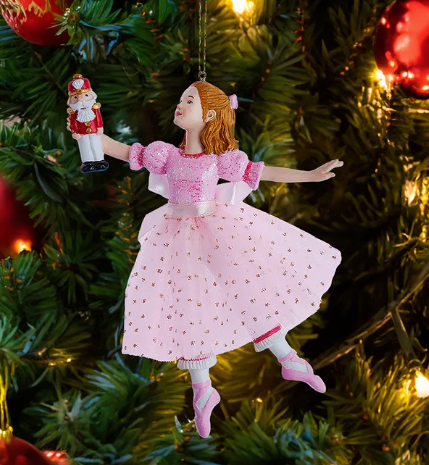 Clara Ballerina Nutcracker Ornament - 6.75"