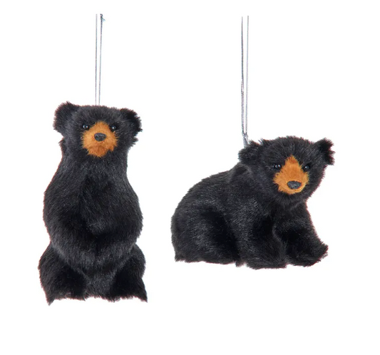 Black Bear Ornaments -2 Styles - 4.5"