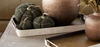 Green/Tan Plaid Fabric Pumpkin - 2 Sizes