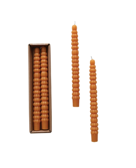 10" Pumpkin Taper S/2