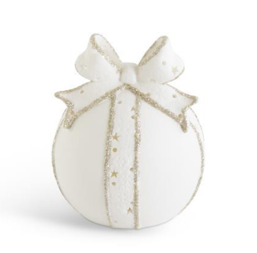 Cutout White Porcelain LED Tabletop Ornament