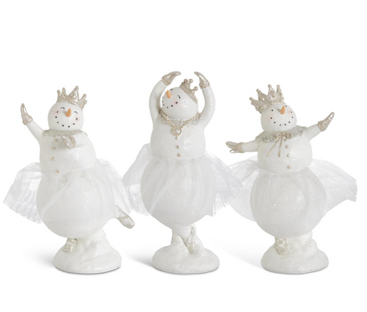 Glittered Snow Lady Ballerina