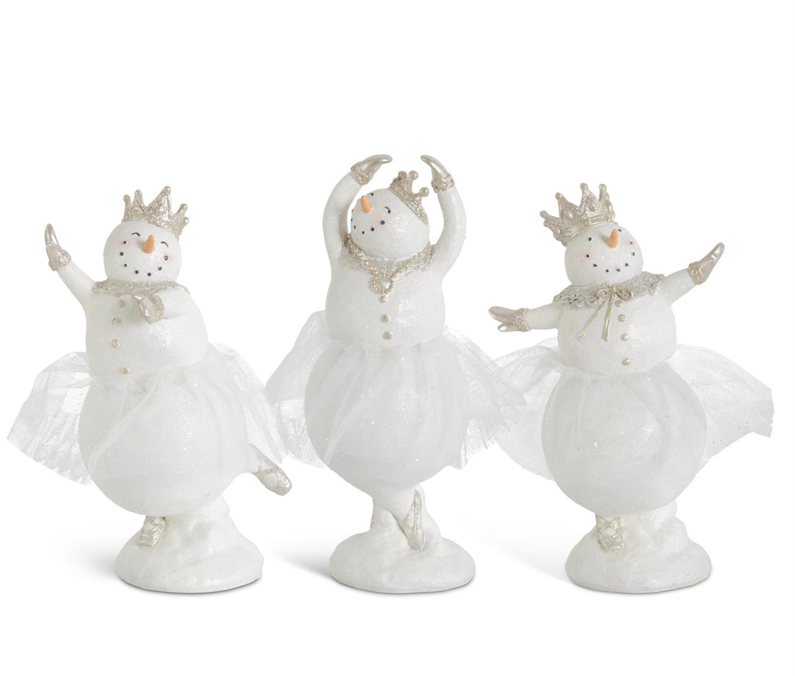 Glittered Snow Lady Ballerina