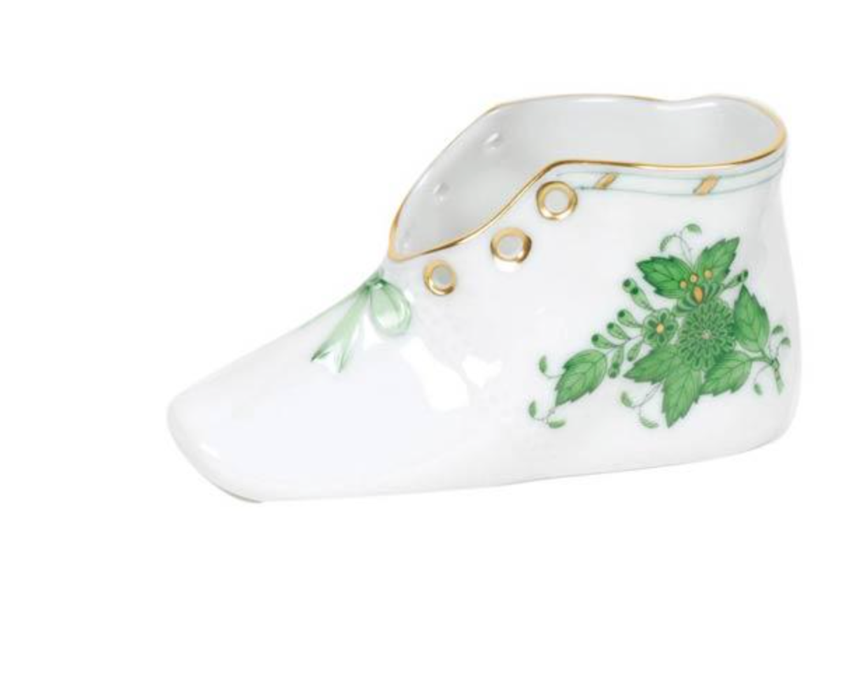 Baby Boot Chinese Bouquet Green