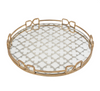 Large Round Glass Decorative Tray