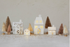 White Stoneware Village LED Set