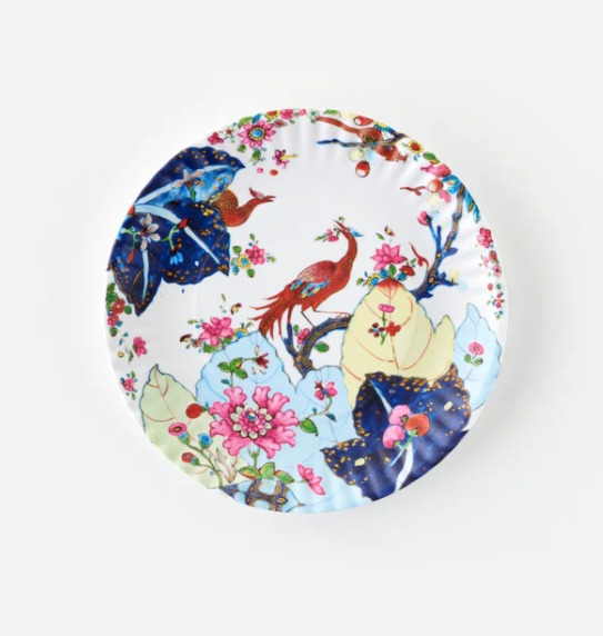 Tobacco Leaf Melamine Plate, Set of 4