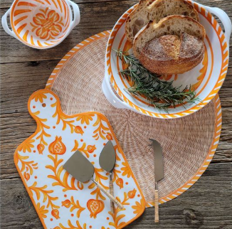 Mini Cheeseboard Gift Set - Sicily Orange