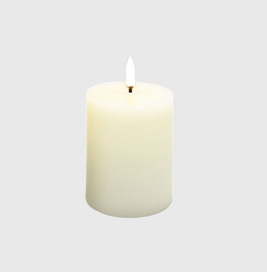 CalmFlame Ivory Pillar, 3x4