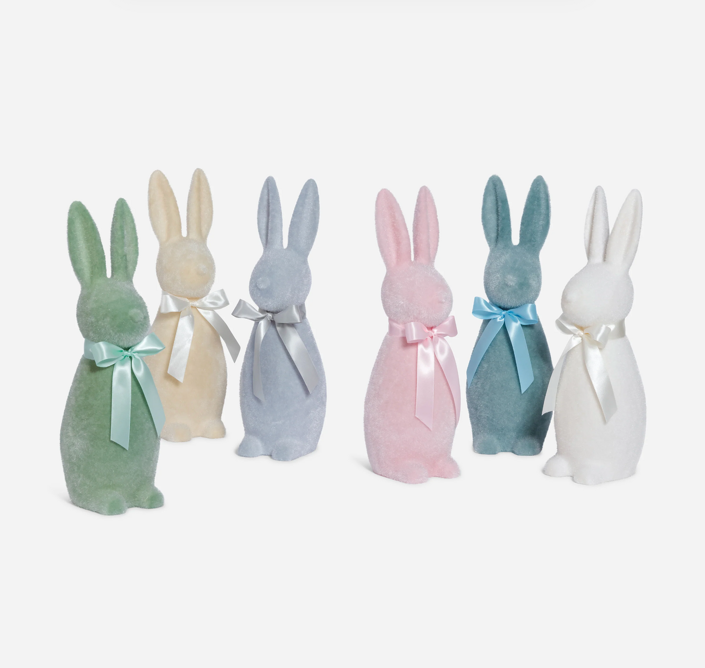 Pastel 16" Flocked Bunny