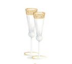 Champagne Flutes Enclosure Card - 2"x 2"