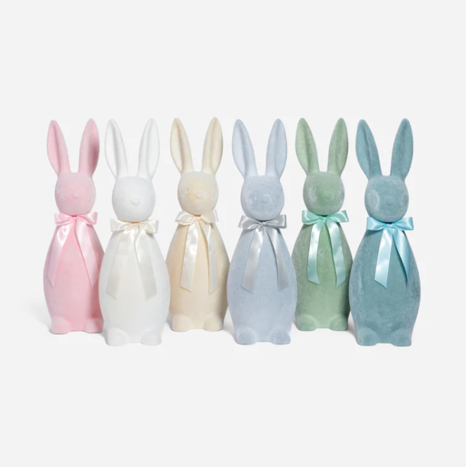 Pastel 27" Flocked Bunny
