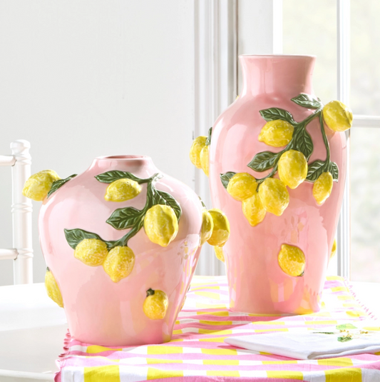 Pink Lemon Vase