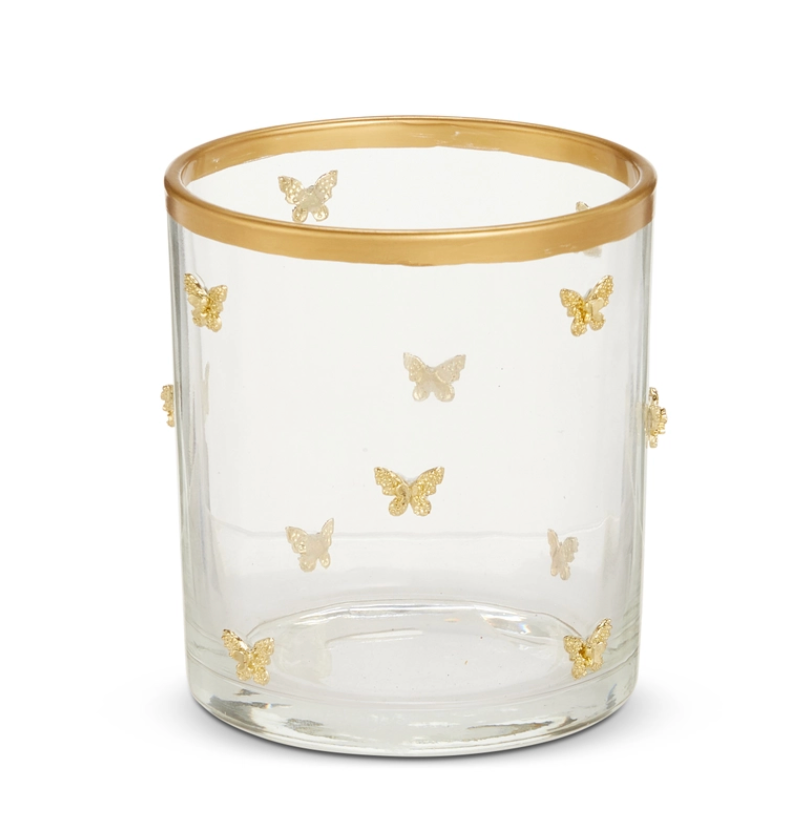 Gold Butterfly Container