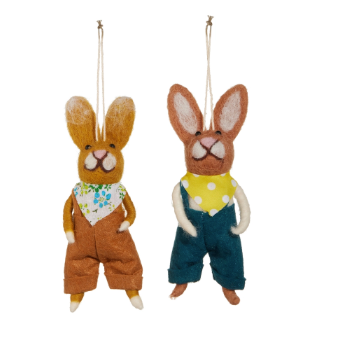 5.5" Bunny w/ Bandana Ornament
