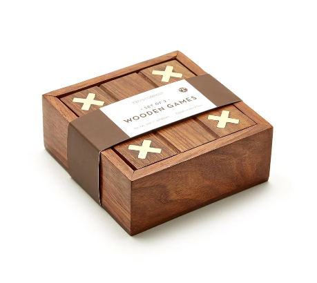 2-In-1 Game Set-Tic Tac Toe/Marble Solitaire