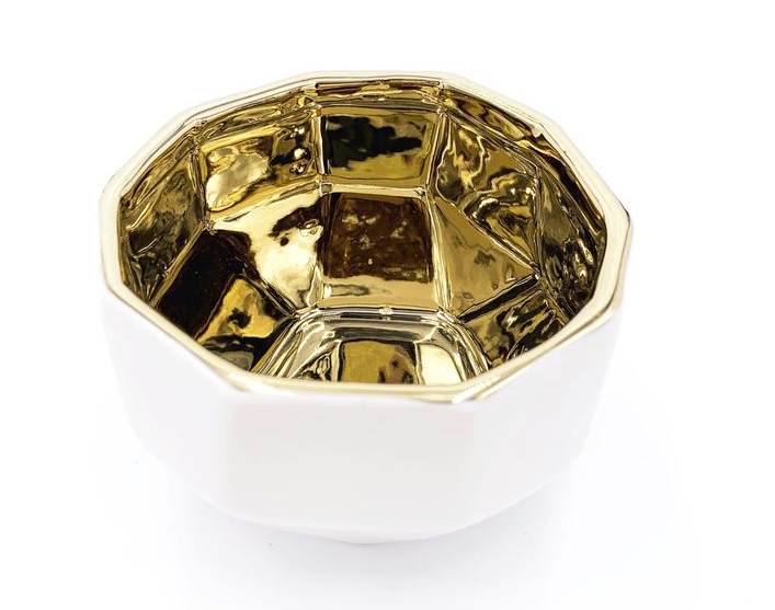 Dragonfly Capri Candle -Sea Salt+Orchid- Lg. Gold