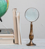 Brass & Bone Magnifying Glass on Stand