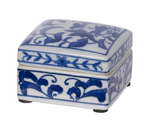Leith Blue-And-White Decorative Boxes