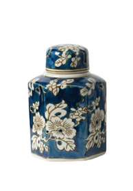 Blue and White Jars w/ Lids