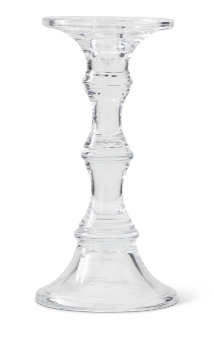 Short Glass Candleholder Set