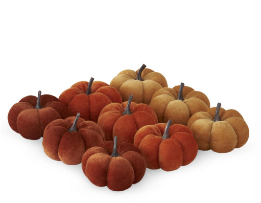 2.5" Velvet Pumpkin