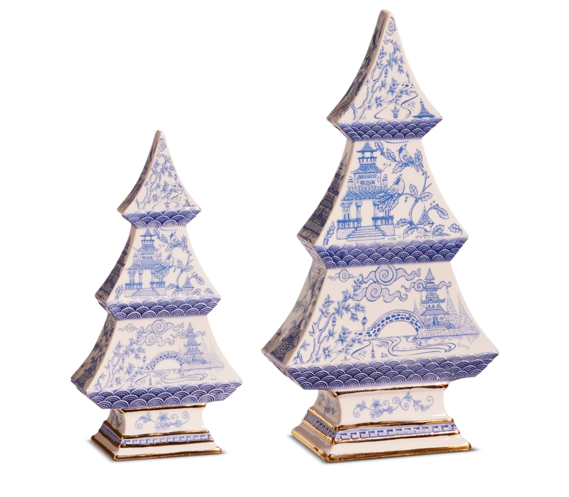 Soft Blue Chinoiserie Tree
