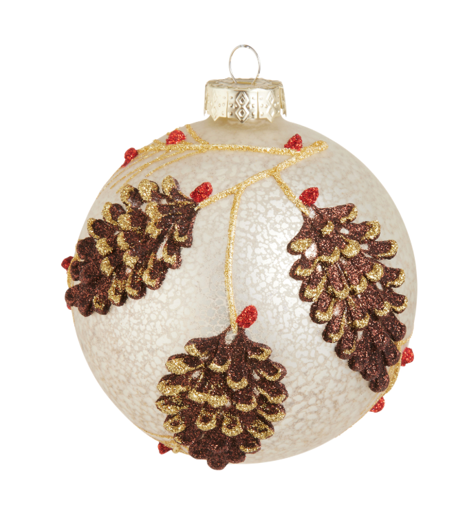 Mercury Glass Pinecone Ornament