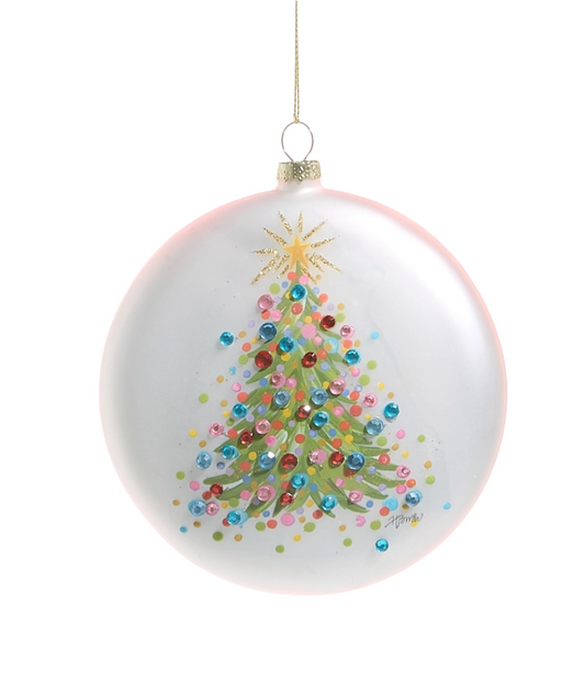 5" Confetti Tree Disc Ornament