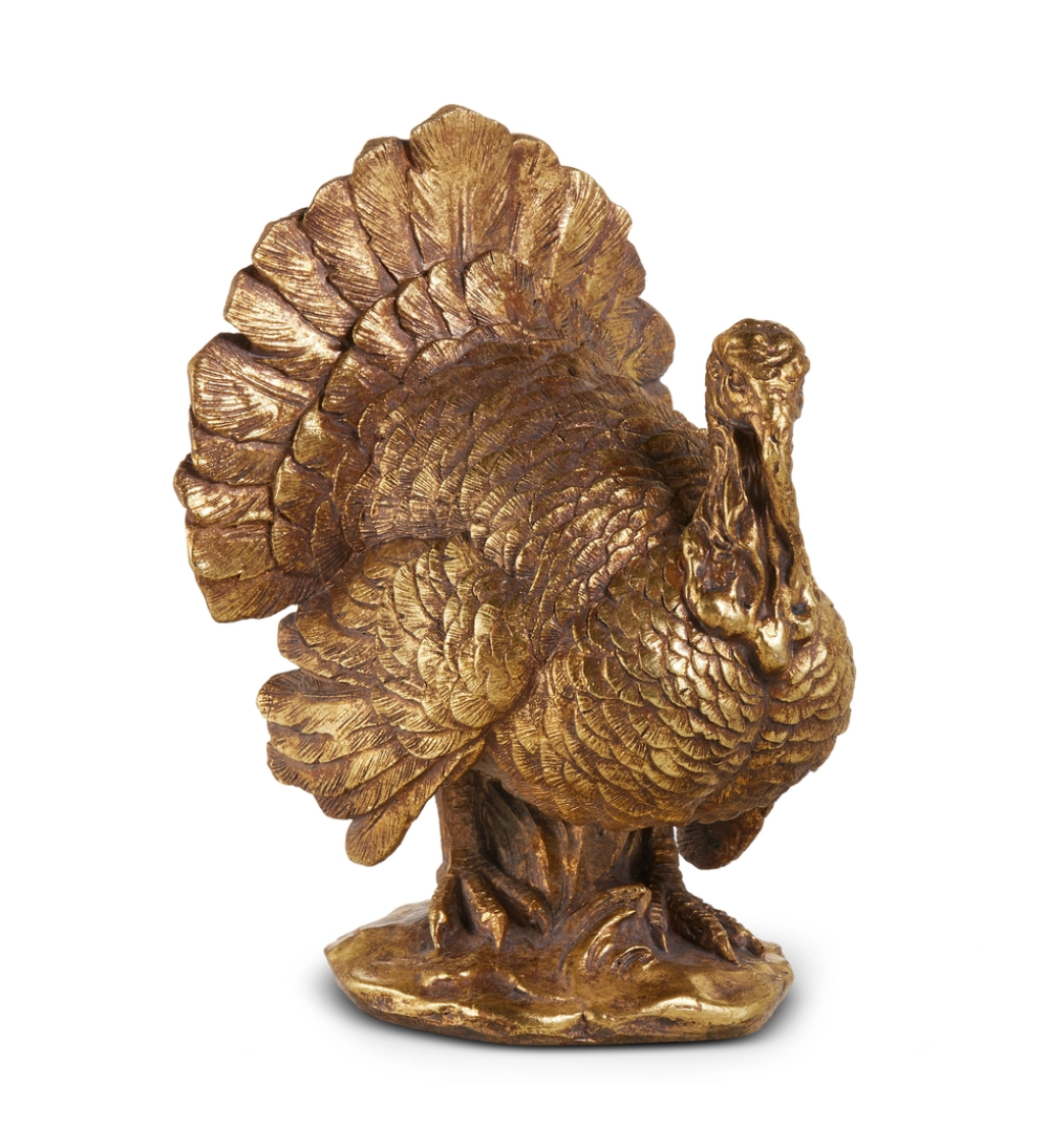 10.25" Antique Gold Turkey