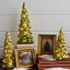Set of 3 Green Snowy Trees