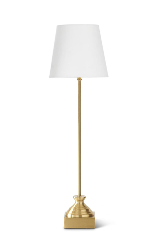 28.75" Antique Brass Floor Lamp