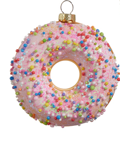 Donut Ornament - 4" D