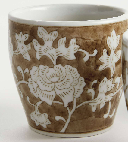 Province Mini Flower Pots -Brown & White- 6 Styles