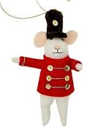 Hand Crafted Felt Mouse Ornament