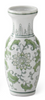 Green & White Chinoiserie Bud Vase