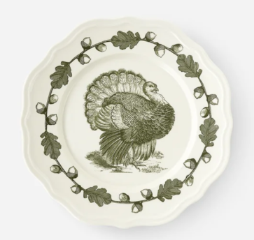 Turkey Scalloped Plate - Set of 4