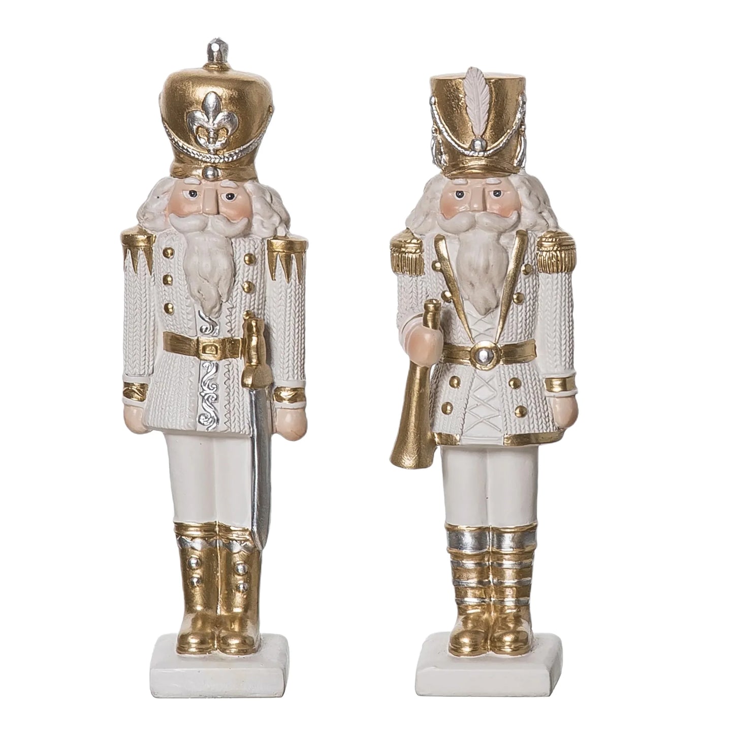 Elegant Gold Nutcracker w/ Bugler 7.5"