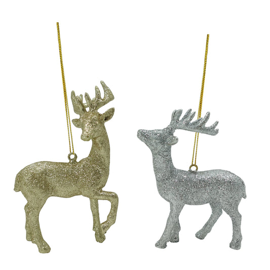 Glitter Reindeer Ornament