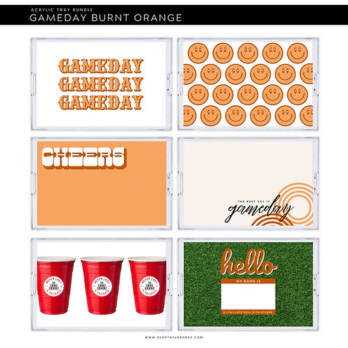 Gameday Tray Inserts Orange/Blue