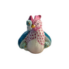 Raspberry Hen w/ 3 Chicks