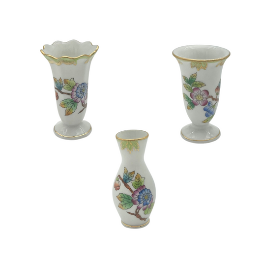 Miniature Vase Trio Queen Victoria