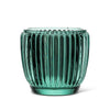 Small Green Ribbed Votive