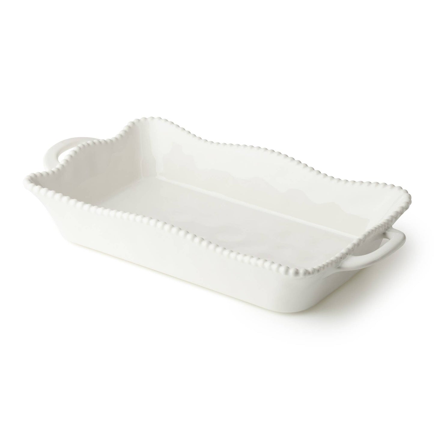 Perlette Cream Medium Rectagular Baker 14in x 8.75in