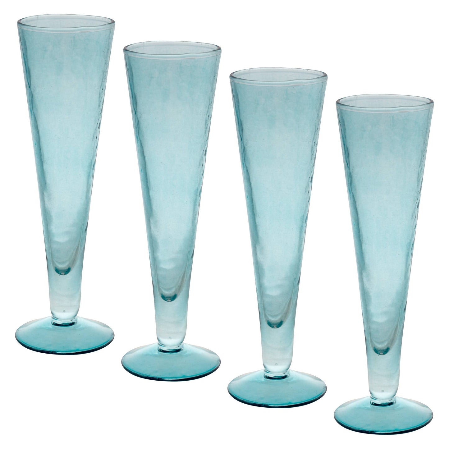 Catalina Footed Champagne Flute Clear: Amber